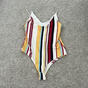 Gaze Multi-Colored Striped BodySuit